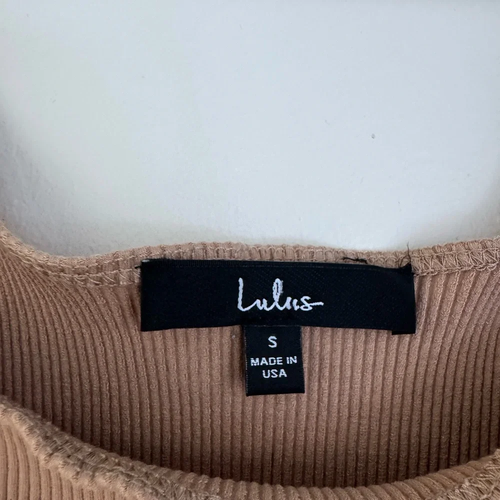 Lulus Set For Life Tan Ribbed Bodycon Two-Piece Dress - Picture 5 of 5